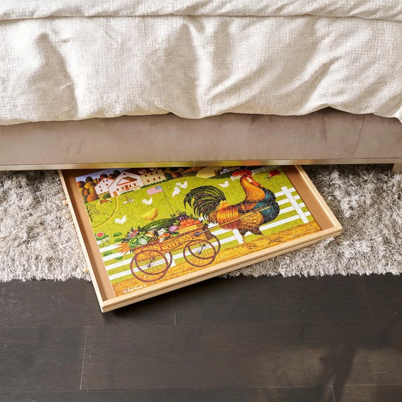 Wooden Puzzle Table with Drawers (1000pcs)