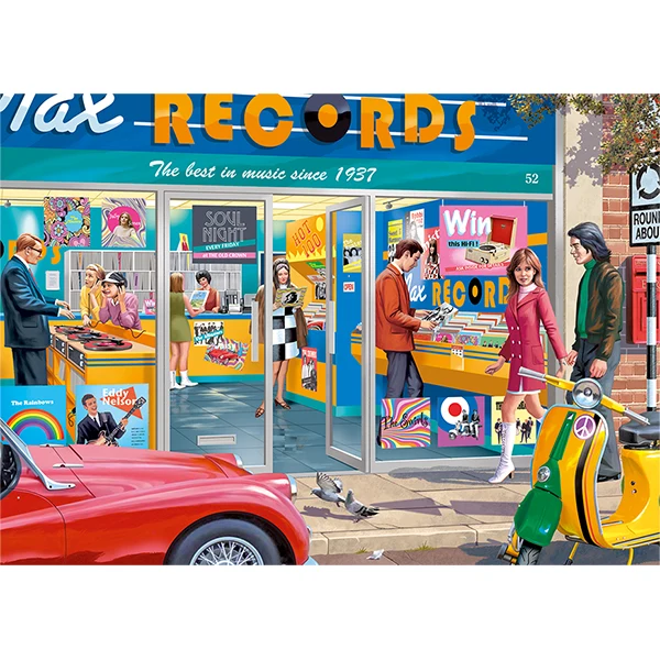 PFG The Record Store, Victor McLindon (1000pcs) (Usage/Used - PUZZLES FOR GOOD)