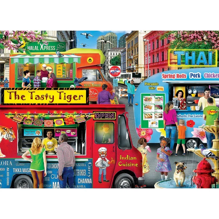 Food Truck Round-up - Block Party, Karen Burke (1000pcs)