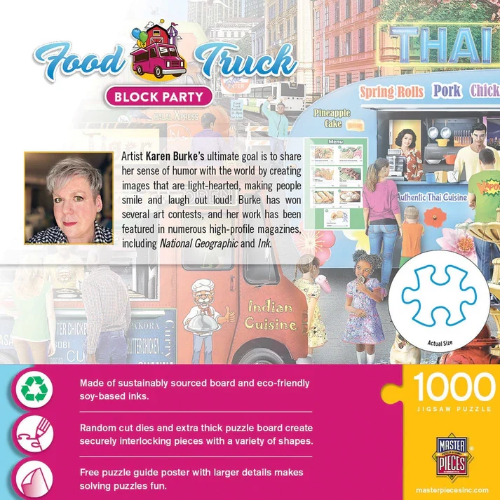 Food Truck Round-up - Block Party, Karen Burke (1000pcs)