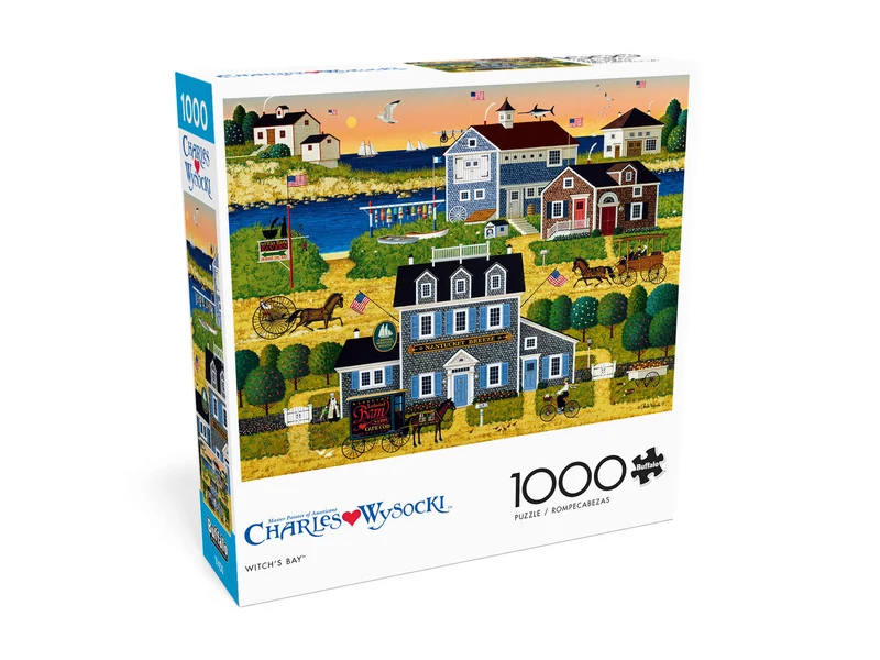 PFG Witch's Bay, Charles Wysocki (1000pcs) (Usage/Used - PUZZLES FOR GOOD)