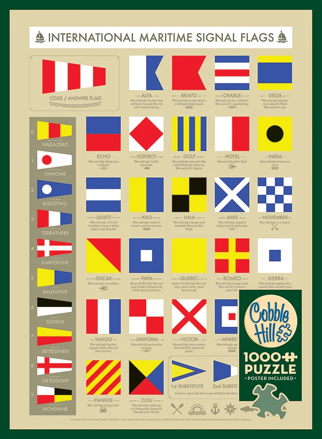 PFG International Maritime Signal Flags (1000pcs) (Usage/Used - PUZZLES FOR GOOD)