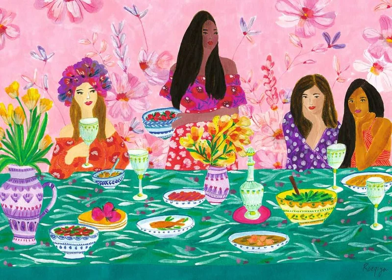 PFG Ravensburger Ladies Brunch (1000pcs) (Usage/Used - PUZZLES FOR GOOD)