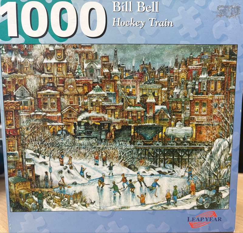 PFG Hockey Train, Bill Bell (1000pcs) (Usage/Used - PUZZLES FOR GOOD)