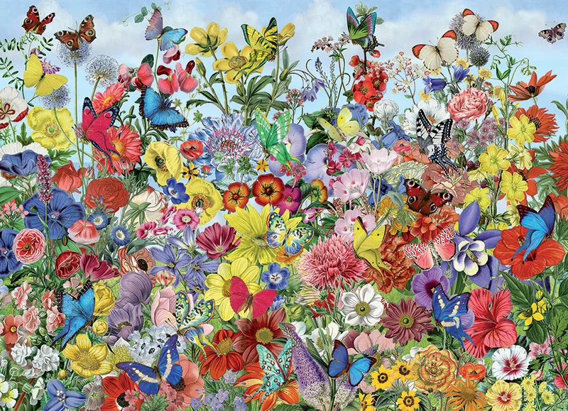 PFG Butterfly Garden, Barbara Behr (Usage/Used - PUZZLES FOR GOOD)