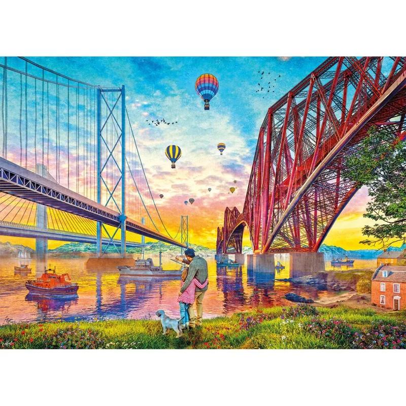 Three Bridges Crossing, Dominic Davison (1000pcs)