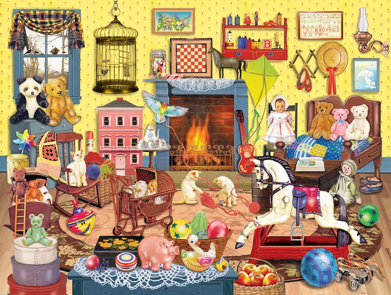 PFG - Who Left The Cage Door Open, Rosiland Solomon (1000pcs) (Usages/Used - Puzzles for Good)