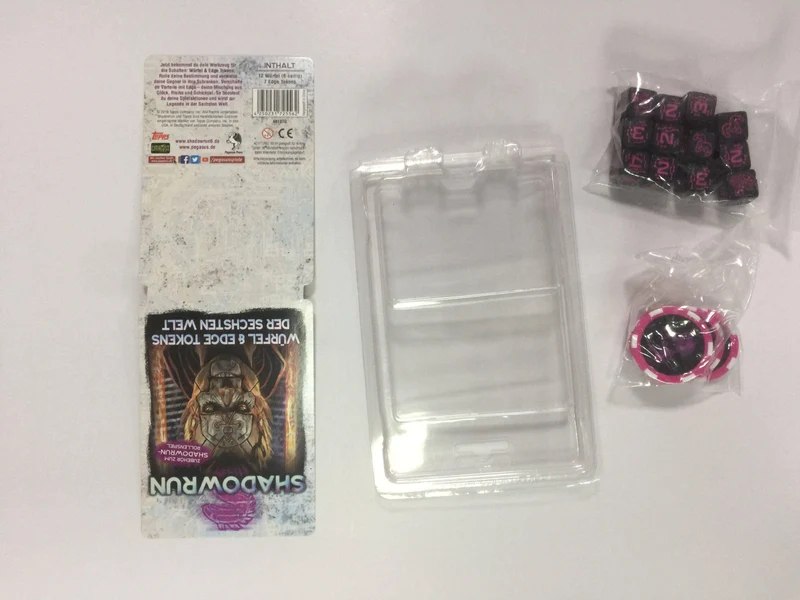 Shadowrun 6: Würfel & Edge Tokens der Sechsten Welt
