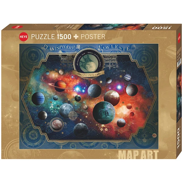 PFG Map Art - Space World, Andre Sanchez (1500pcs) (Usage/Used - PUZZLES FOR GOOD)