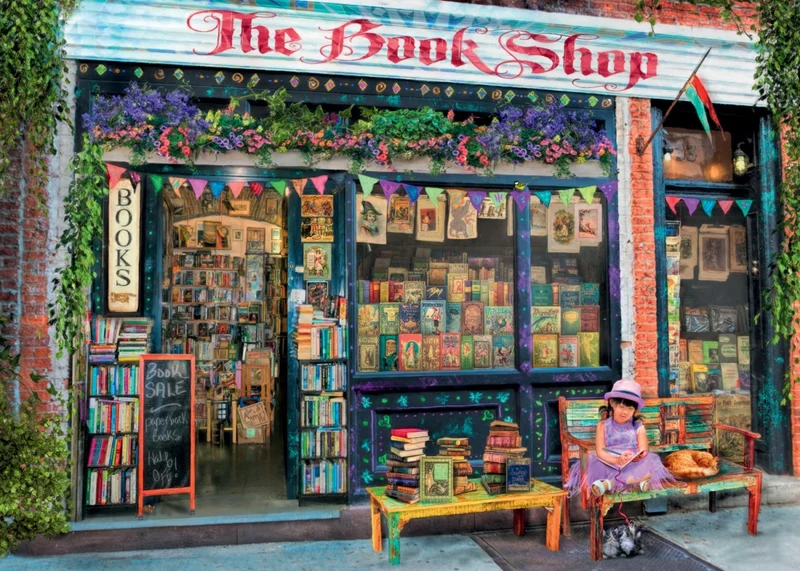 PFG Ravensburger The Bookshop, Aimee Stewart (Usage/Used - PUZZLES FOR GOOD)