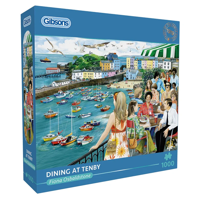 Dining at Tenby, Fiona Osbaldstone (1000pcs)