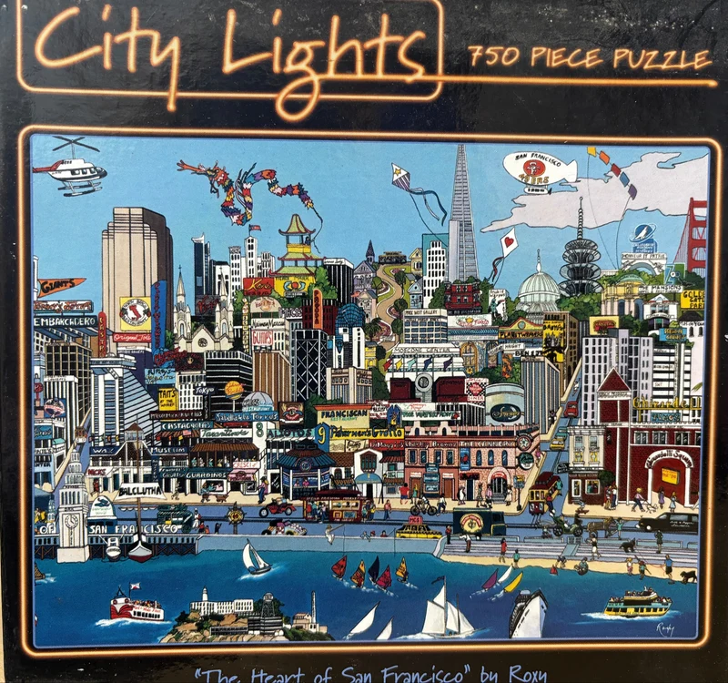 PFG City Lights - The Heart of San Francisco (750 pcs) (Usage/Used - PUZZLES FOR GOOD)