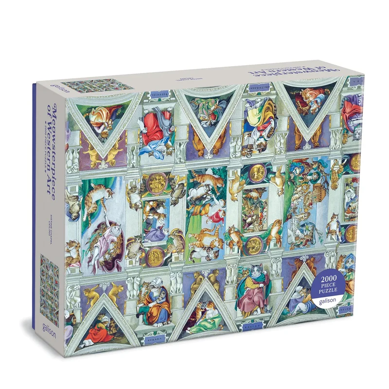 PFG Sistine Chapel Ceiling Meowsterpiece of Western Art (2000pcs) (Usage/Used - PUZZLES FOR GOOD)