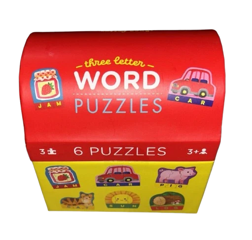 6 x Three Letter Word Puzzles