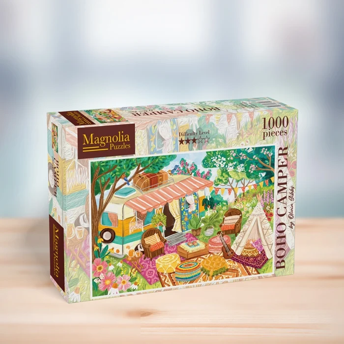 PFG BOHO Camper - Olivia Gibbs (1000pcs) (Usage/Used - PUZZLES FOR GOOD)