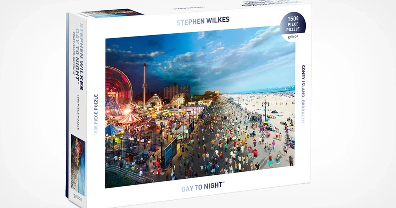 PFG - Day to Night - Coney Island, Stephen Wilkes (1000pcs) (Usages/Used - Puzzles for Good)
