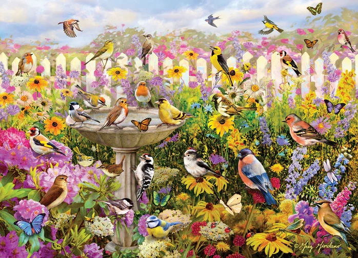 Backyard Bird Bath, Greg Giordano (1000pcs)