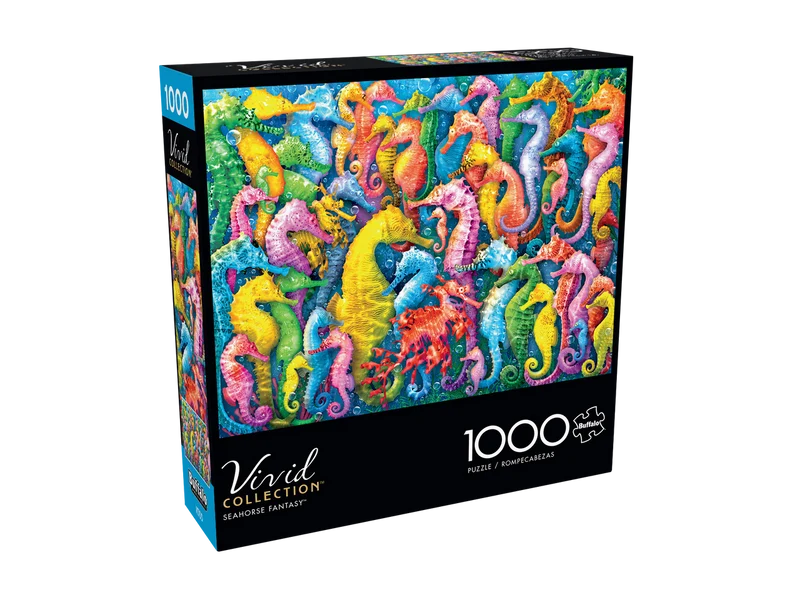 PFG Vivid Collection - Seahorse Fantasy (1000pcs) (Usage/Used - PUZZLES FOR GOOD)