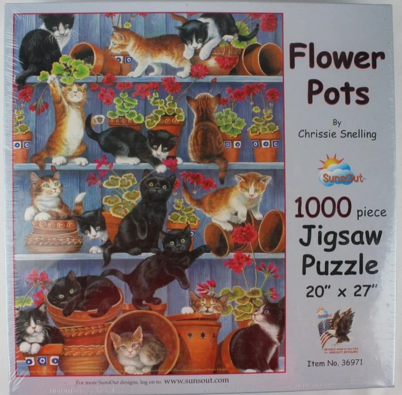 PFG - Flower Pots (1000pcs) (Usages/Used - Puzzles for Good)