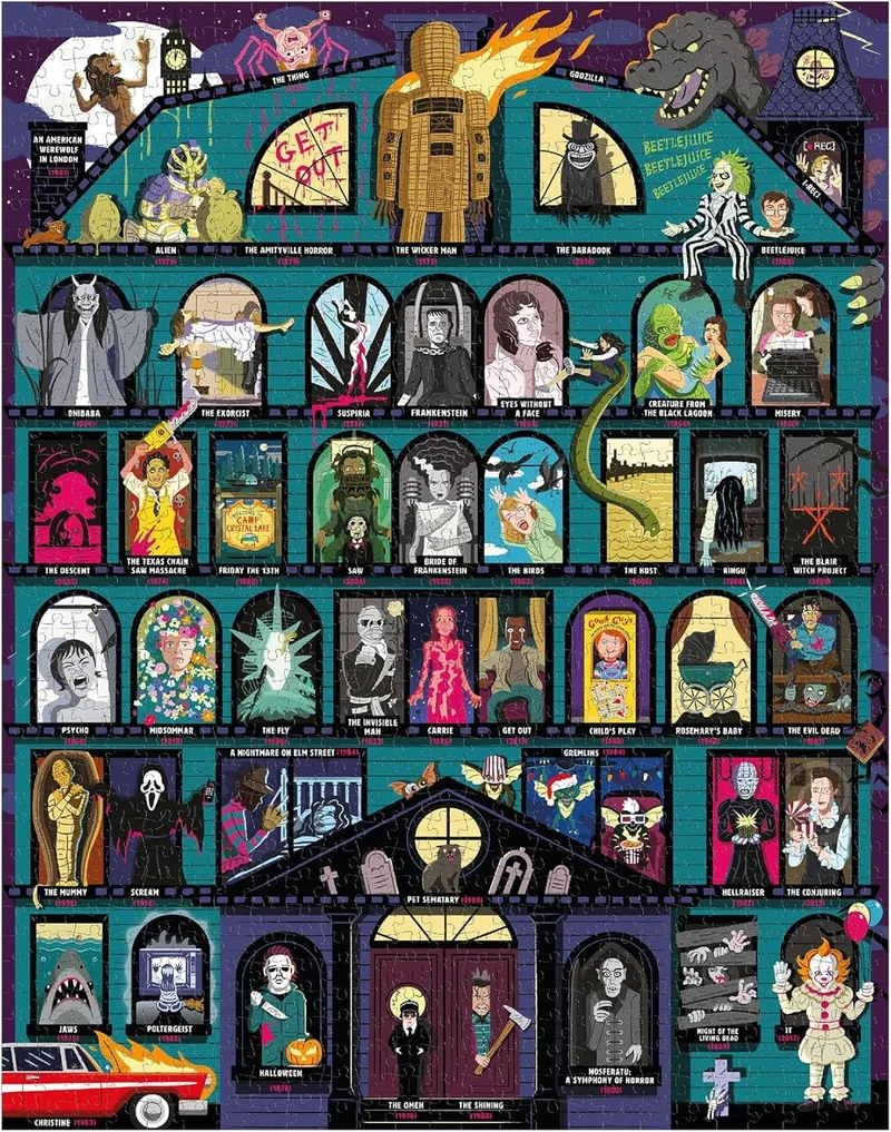 Bucket List - 50 Must-Watch Scary Movies (1000pcs)