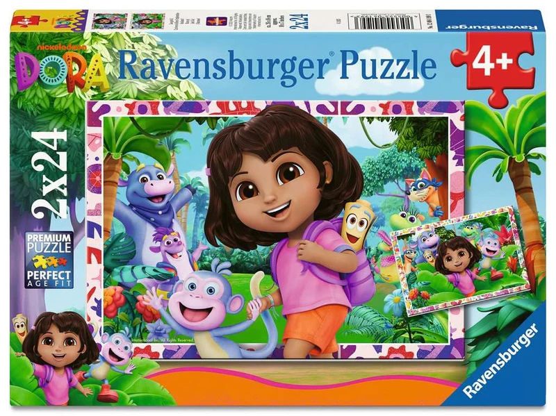 Ravensburger Dora The Explorer - Let's Go! (2 x 24Pcs)