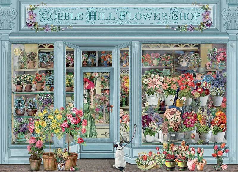 PFG Parisian Flowers, Barbara Behr (1000pcs) (Usage/Used - PUZZLES FOR GOOD)