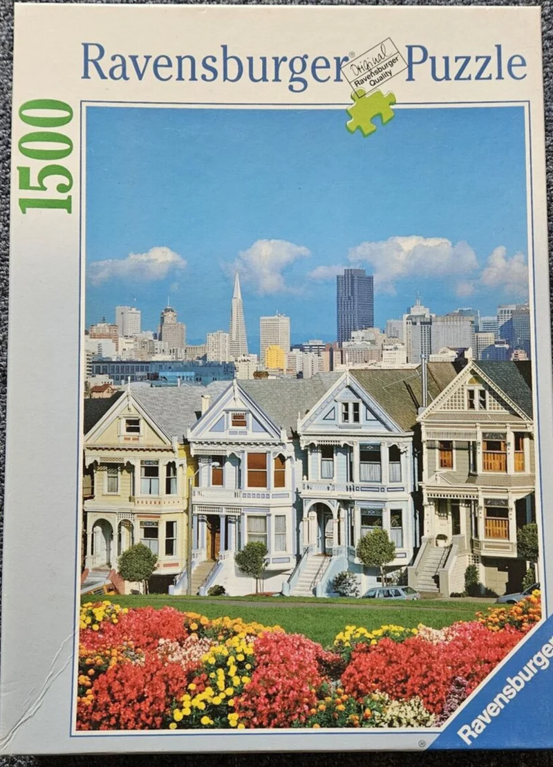 PFG Ravensburger Alamo Square, San Francisco (1500pcs) (Usage/Used - PUZZLES FOR GOOD)