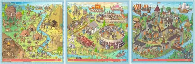 Ravensburger Puzzle Up! History (100/121/144 pcs)