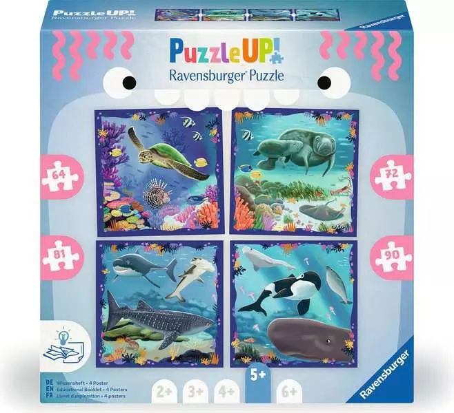 Ravensburger Puzzle Up! Ocean Life (64/72/81/90 pcs)