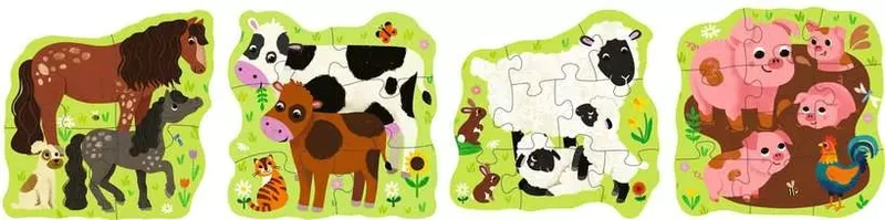 Ravensburger Puzzle Up! Farm Animals (4/6/8/10pcs)