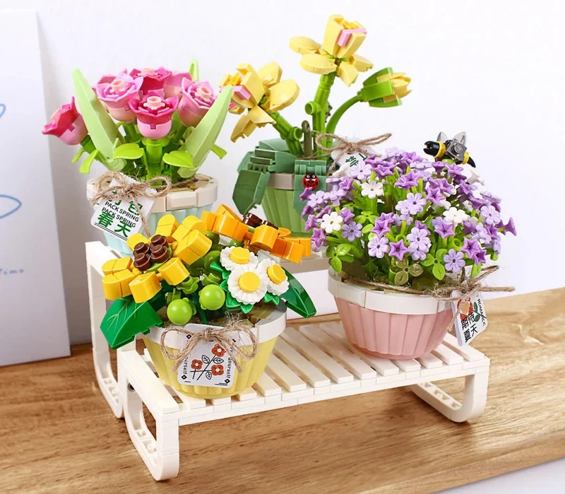 LOZ Micro Plants II - Spring Tulip Orchid (409pcs)