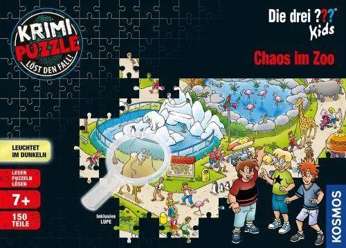 Krimipuzzle Die drei ??? Kids: Chaos im Zoo, 150 T.