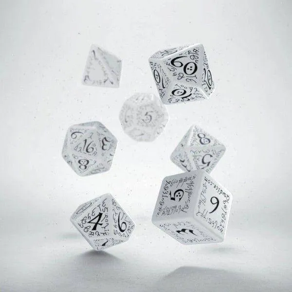 Elvish Dice White/Black (7)