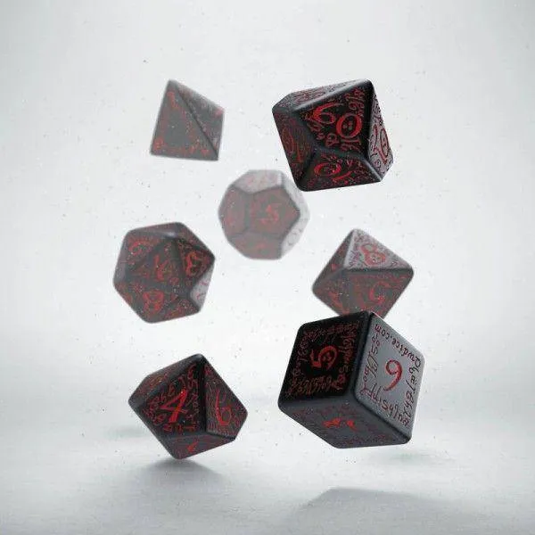 Elvish Dice Black/Red (7)