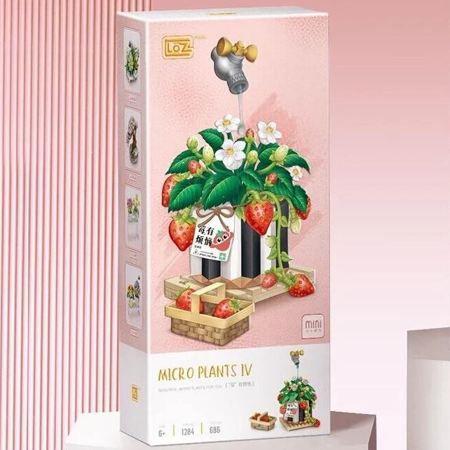 LOZ Micro Plants IV - Strawberry Bonsai Plant (686pcs)