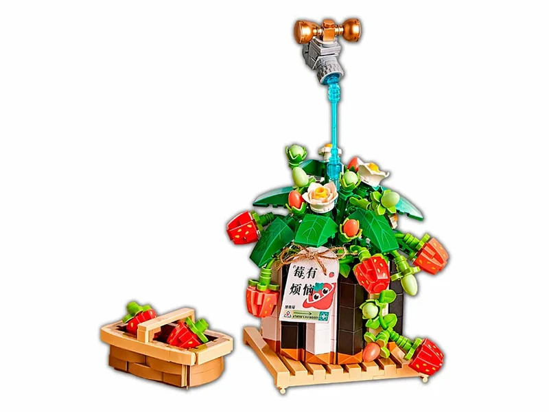 LOZ Micro Plants IV - Strawberry Bonsai Plant (686pcs)