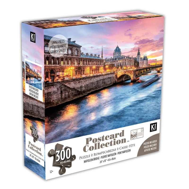 PFG Postcard Collection - Napoleon Bridge (300pcs) (Usage/Used - PUZZLES FOR GOOD)