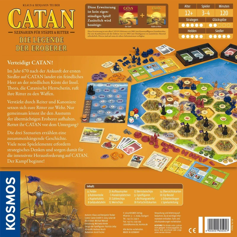 Catan - Die Legende der Eroberer (Szenarien für Städte & Ritter)
