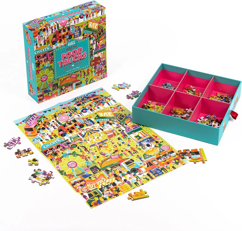 PFG Food Trucks (500pcs) (Usage/Used - PUZZLES FOR GOOD)
