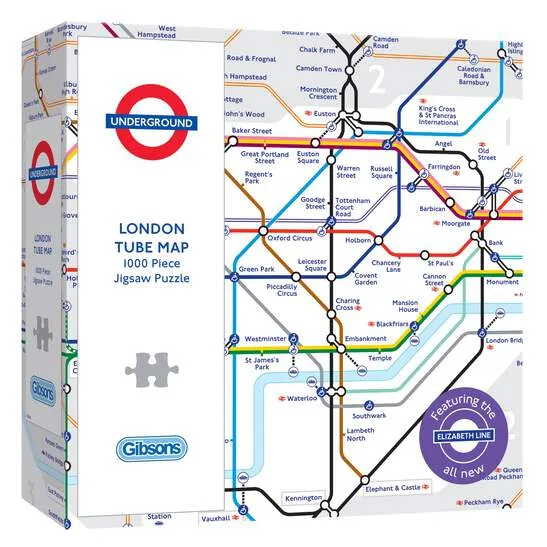PFG London Tube Map (500pcs) (Usage/Used - PUZZLES FOR GOOD)