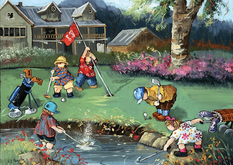 PFG Golf Game, Pauline Paquin (1000pcs) (Usage/Used - PUZZLES FOR GOOD)