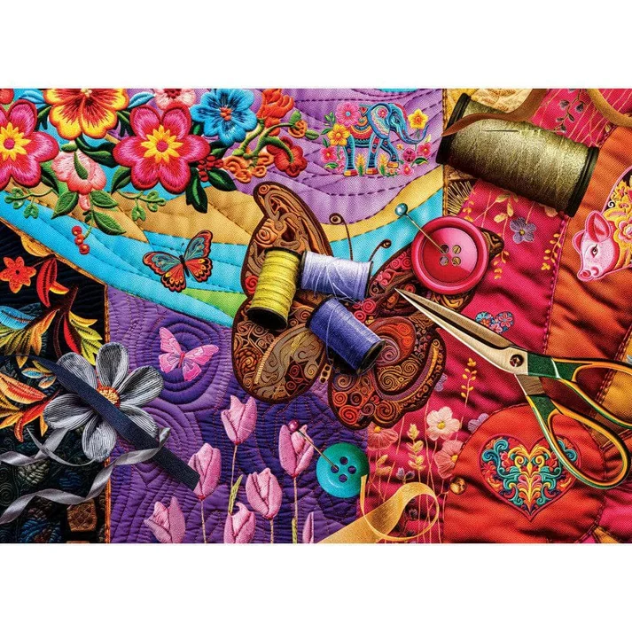 PFG Quilted - Patchwork Gardens (1000pcs) (Usage/Used - PUZZLES FOR GOOD)