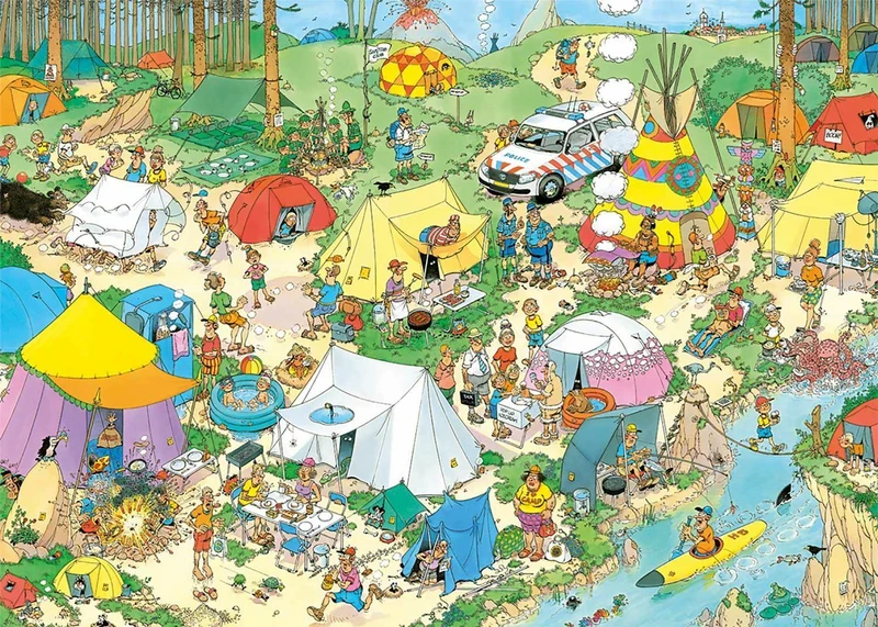 DMG Camping in the Forest / Camping nature, JVH (1000pcs) (Manufacture Defect)
