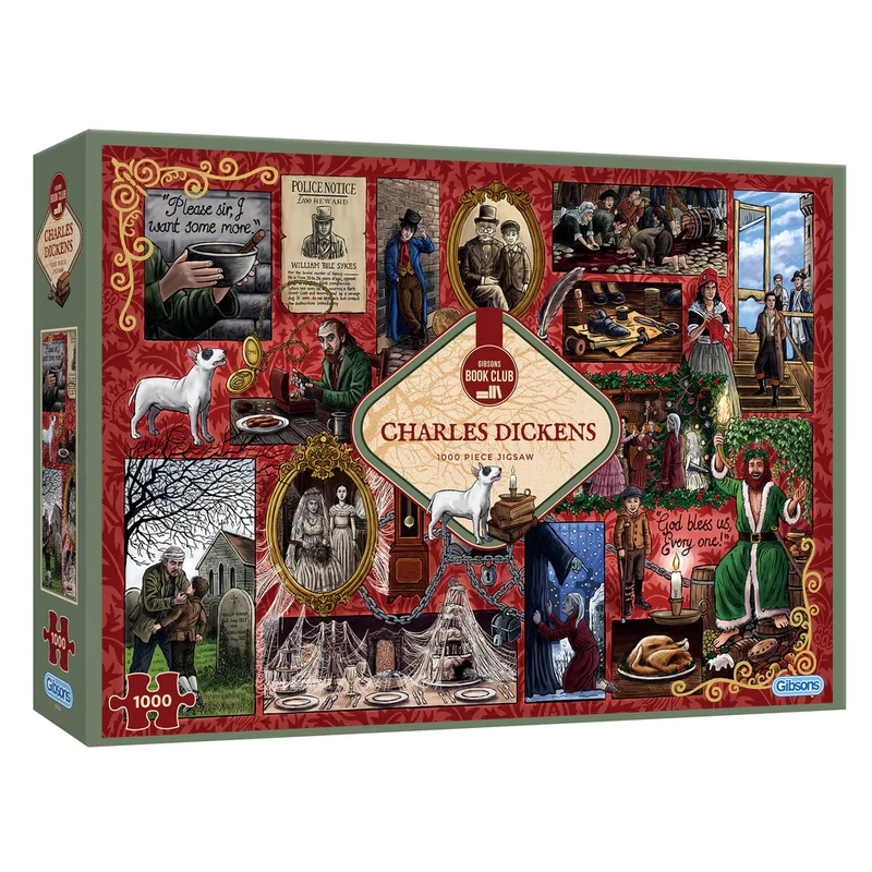 PFG Book Club - Charles Dickens (1000pcs) (Usage/Used - PUZZLES FOR GOOD)