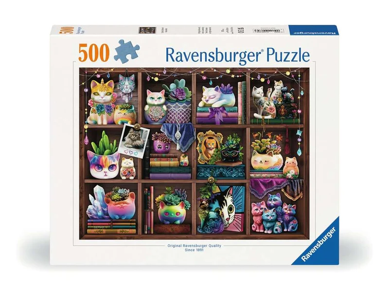 PFG Ravensburger Cats and Succulents (500pcs) (Usage/Used - PUZZLES FOR GOOD)