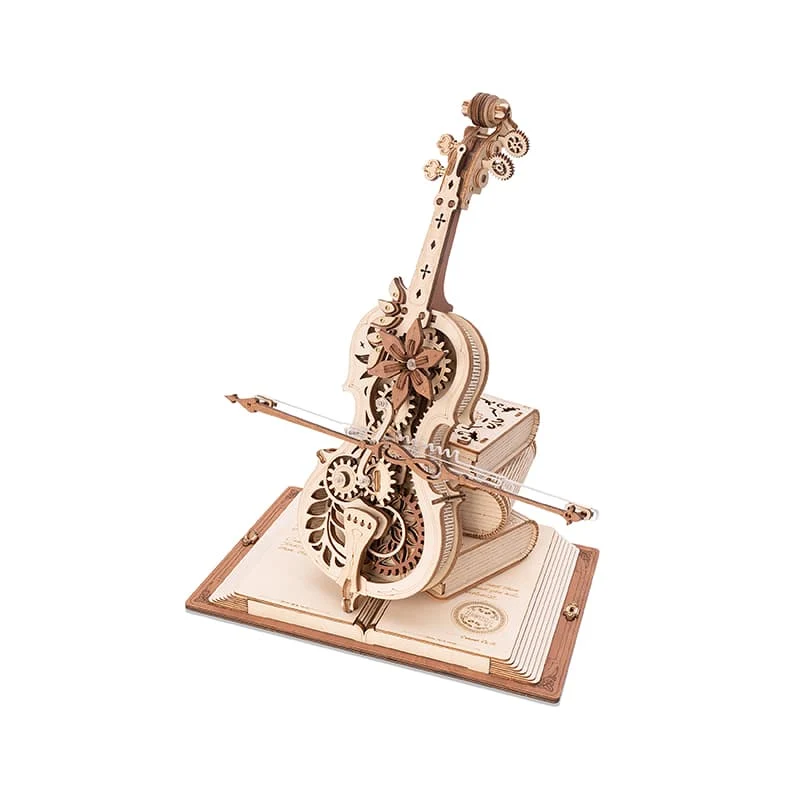 3D Mechanical Music Box - Magic Cello (Wood)