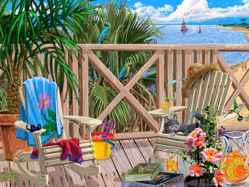 PFG Peaceful Paradise, Joseph Burgess (Usage/Used - PUZZLES FOR GOOD)