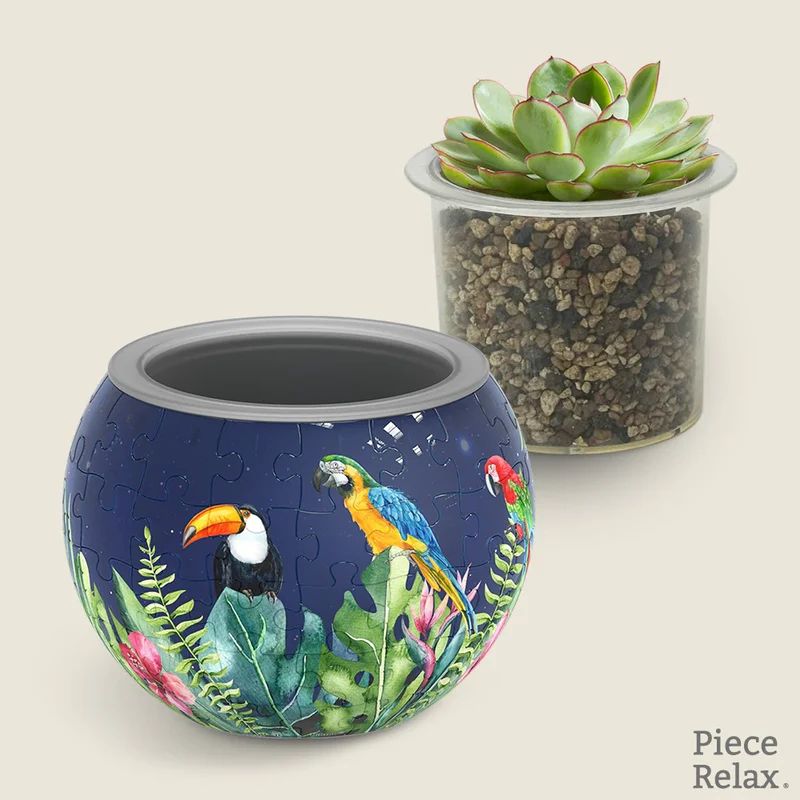 3D Puzzle Planter - Bird of Paradise