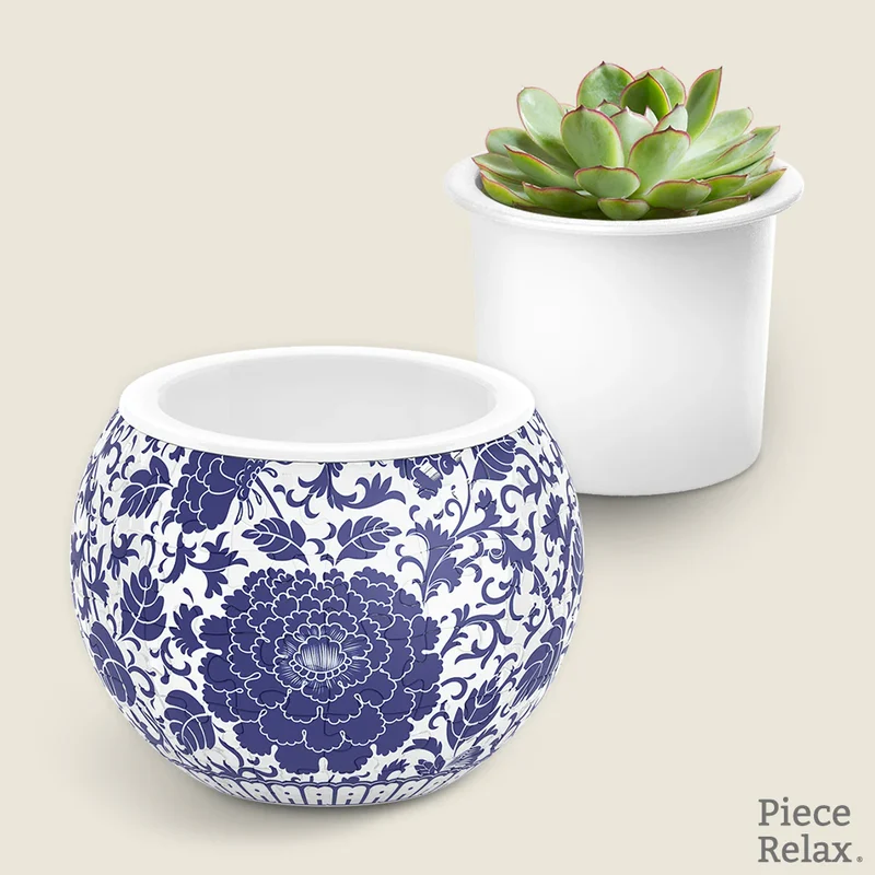 3D Puzzle Planter - Oriental Flower Ornament