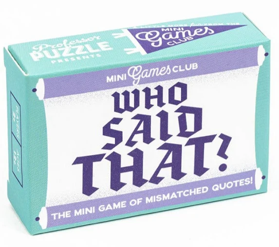 Mini Games Club - Who Said That?